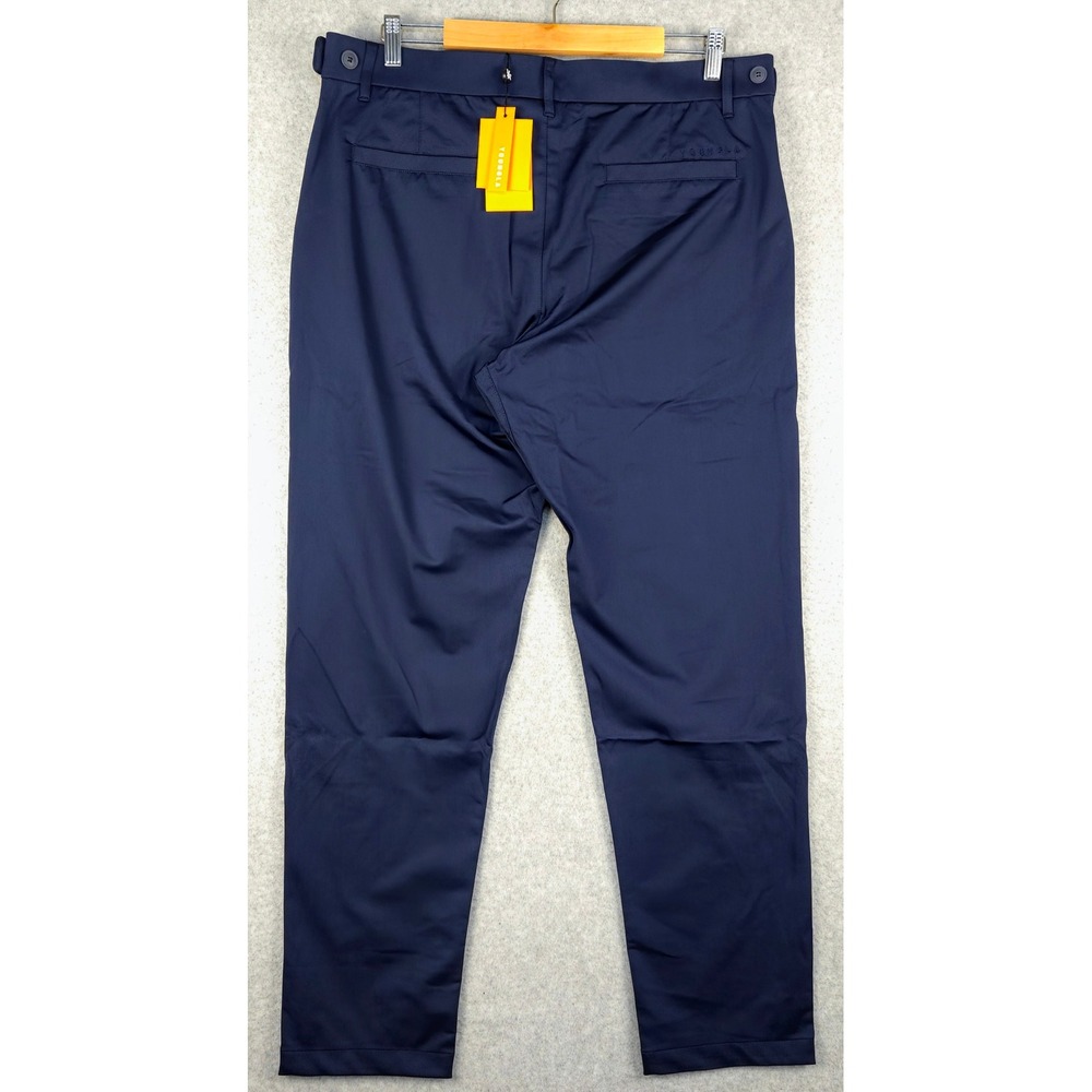 YoungLA Office Tech Pants Slim Fit Navy Blue 38L (Fits 36x30) - Picture 3 of 6